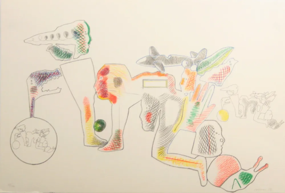 Lithografie Castillo - Carpeta 12 Aniversari Galeria Joan Prats