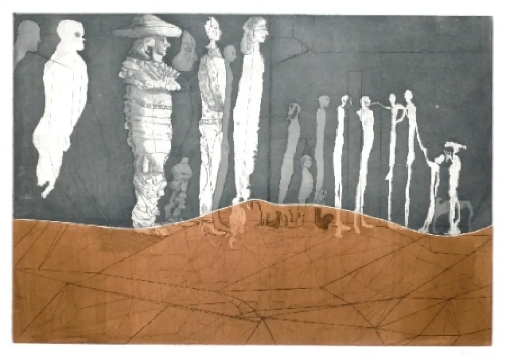 Ets En Aquatint Castillo - La espera