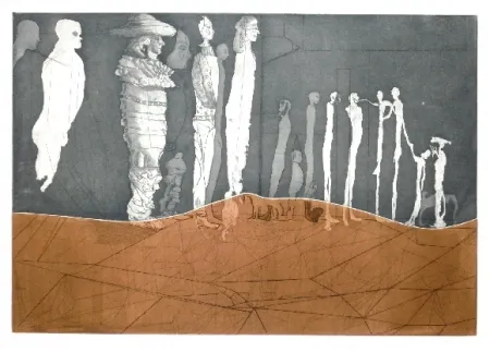 Ets En Aquatint Castillo - La espera