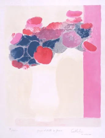 Lithografie Cathelin - Anémones 2 - Anemones 2