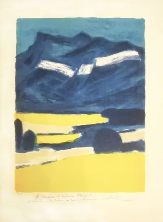 Lithografie Cathelin - Hommage à la Drôme