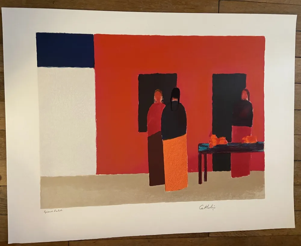 Lithografie Cathelin - RUE A PUERTO VALLARTA