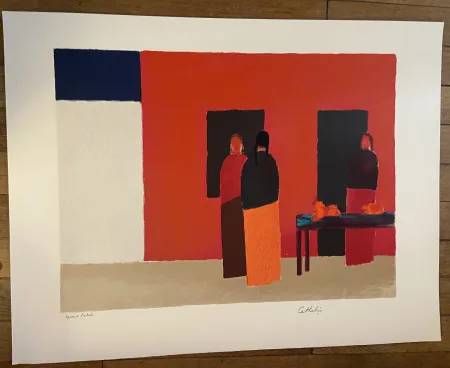 Lithografie Cathelin - RUE A PUERTO VALLARTA