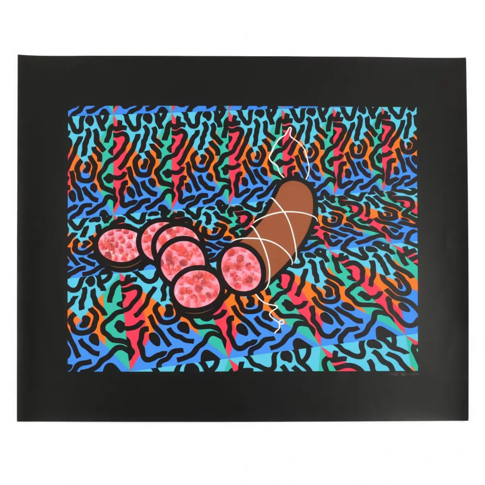 Zeefdruk Caulfield -  Sausage