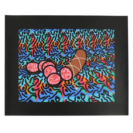 Zeefdruk Caulfield -  Sausage