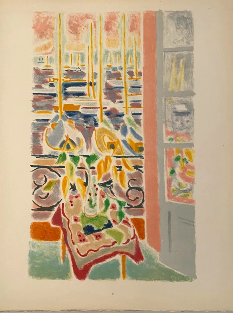 Lithografie Cavailles - Fenêtre ouverte