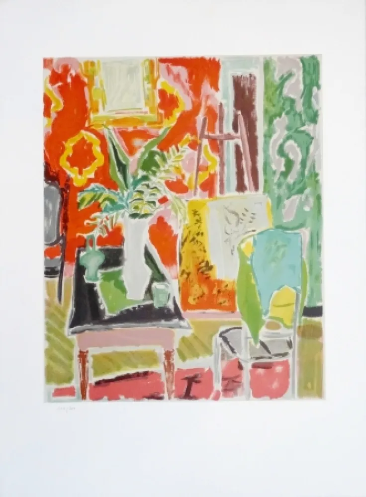 Lithografie Cavailles - Intérieur 