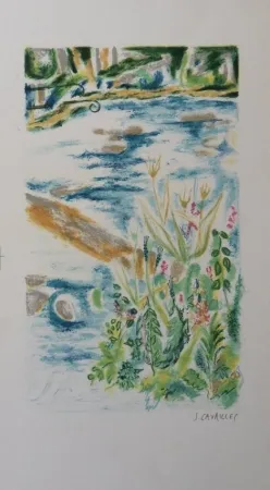 Lithografie Cavailles - L'Etang