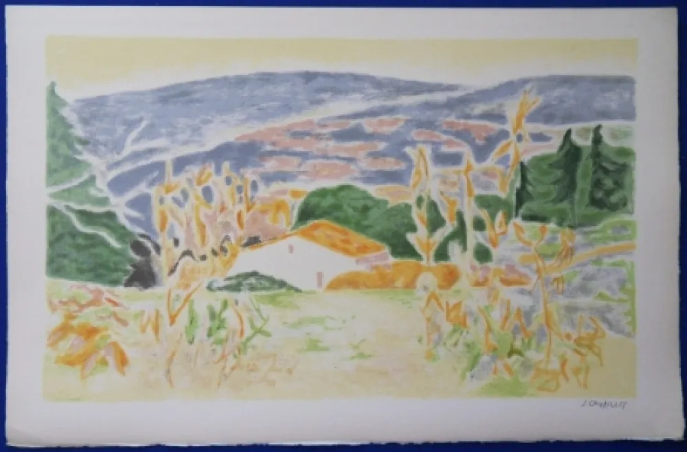 Lithografie Cavailles - Mas en Provence