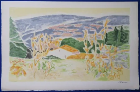 Lithografie Cavailles - Mas en Provence