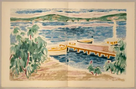 Lithografie Cavailles - Paysage