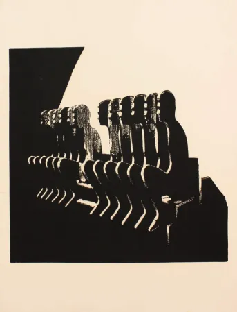 Lithografie Ceroli - SENZA TITOLO