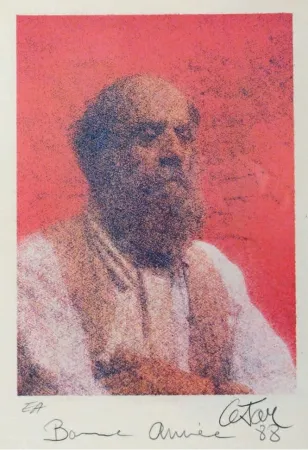 Lithografie Cesar - Autoportrait