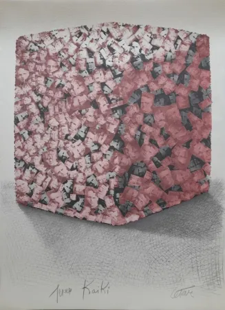 Lithografie Cesar - Hommage à Marie Curie 