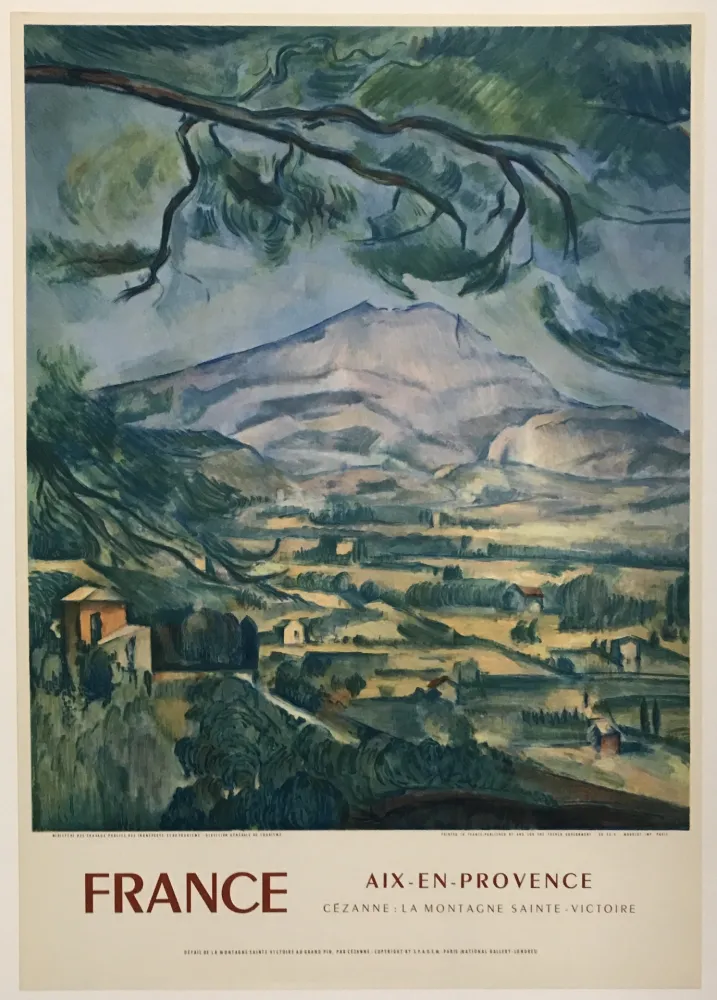 Lithografie Cezanne - La Montagne Sainte-Victoire