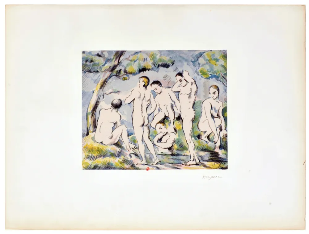 Lithografie Cezanne - Les Petits Baigneurs ou Le Bain