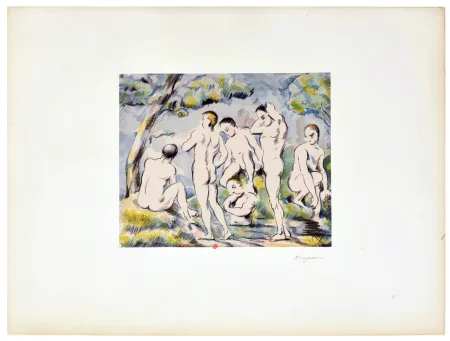 Lithografie Cezanne - Les Petits Baigneurs ou Le Bain