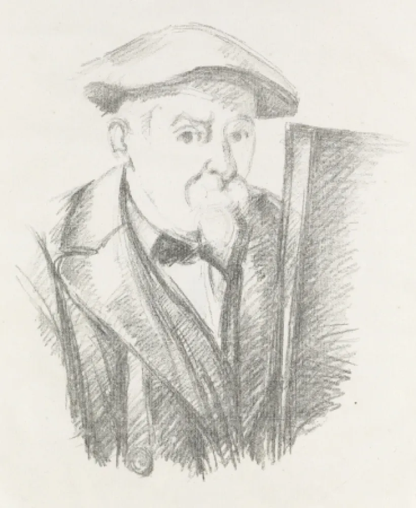 Lithografie Cezanne - Portrait de Cézanne par lui-même, c. 1898