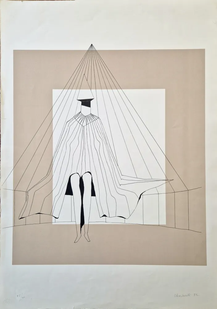 Lithografie Chadwick - Seated figure