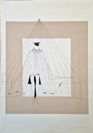 Lithografie Chadwick - Seated figure