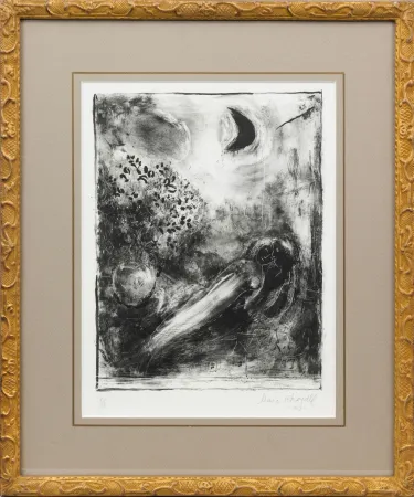 Lithografie Chagall - À la fenêtre (At the Window)