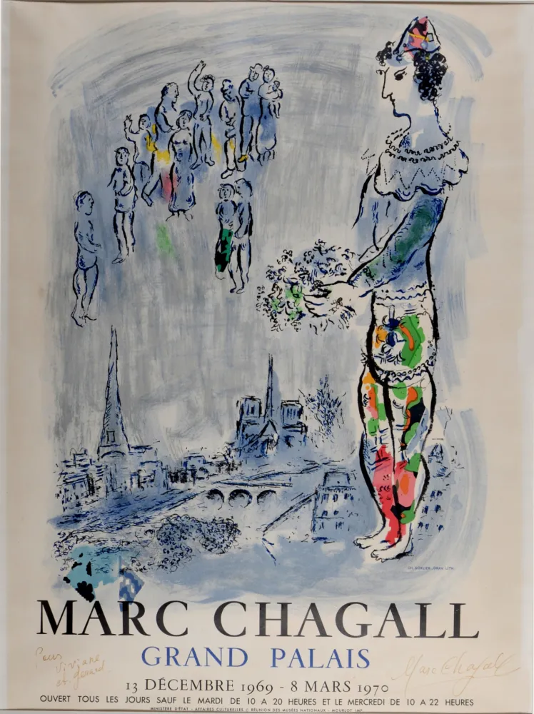 Lithografie Chagall (After) - Grand Palais, 1969 - Hand-signed