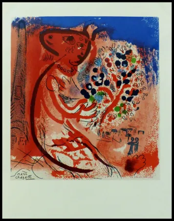 Lithografie Chagall (After) - LES AMOUREUX DU CHAMPS DE MARS