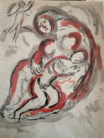 Lithografie Chagall - Agar dans le Désert