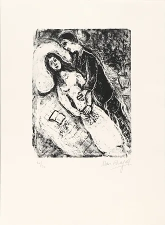 Lithografie Chagall - Amour