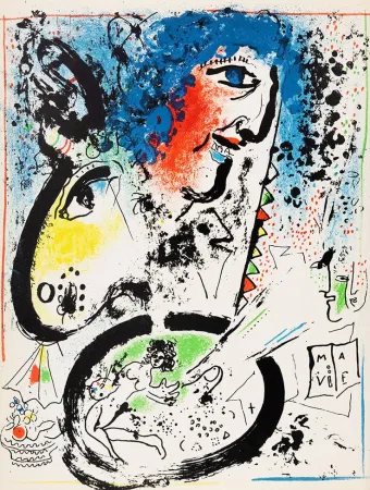 Lithografie Chagall - Auto-portrait