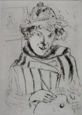 Droge Naald Chagall - Autoportrait au Chapeau Orné