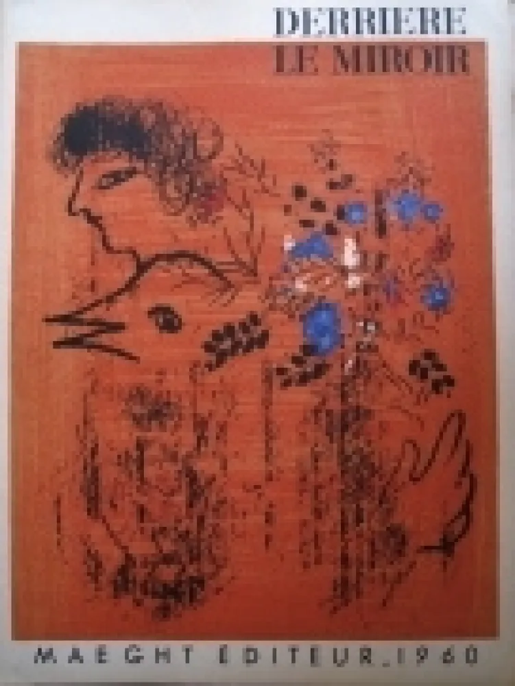 Lithografie Chagall - Bouquet à l'oiseau