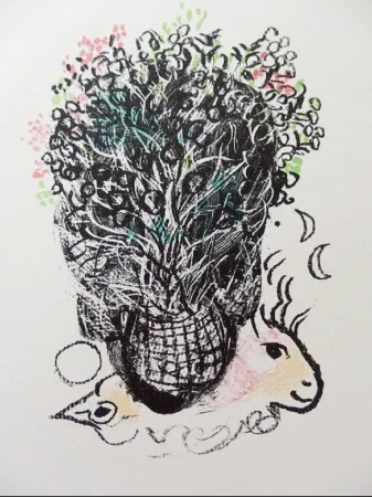 Lithografie Chagall - Bouquet pour Fernand