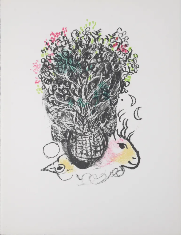 Lithografie Chagall - Bouquet pour Fernand, 1972