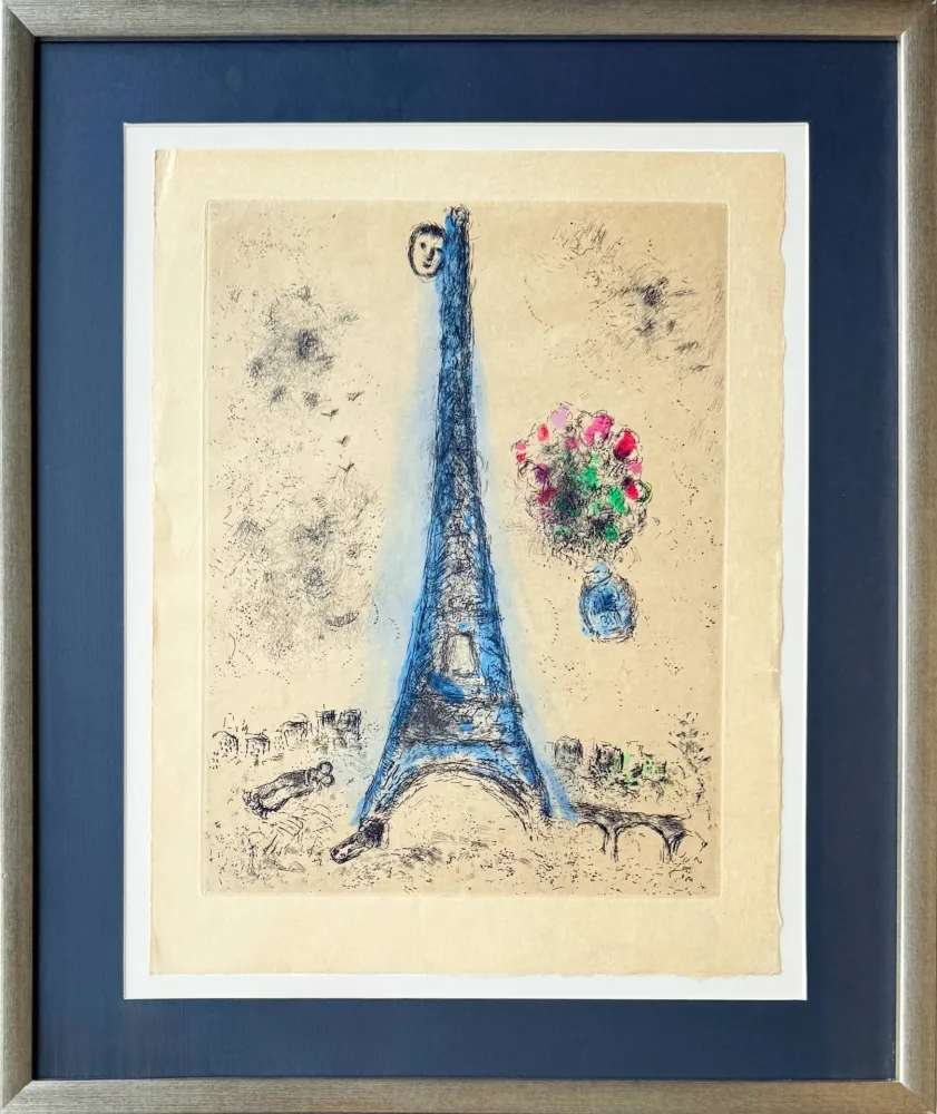 Ets En Aquatint Chagall - Celui qui dit les choses sans rien dire, Planche I