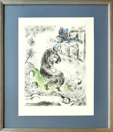 Ets En Aquatint Chagall - Celui qui dit les choses sans rien dire, Planche XII