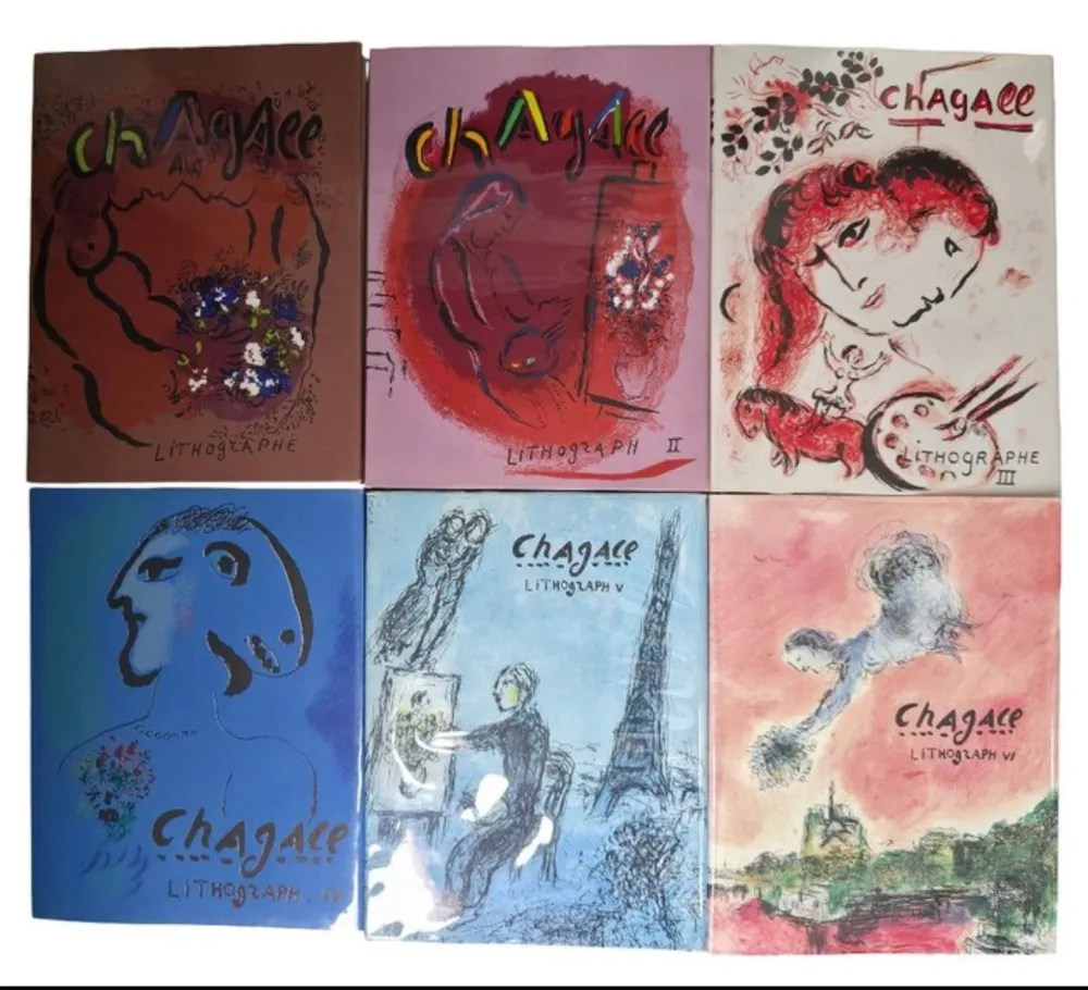 Lithografie Chagall - Chagall Litographe VolI-VI Sorlier/ 28 Litographs
