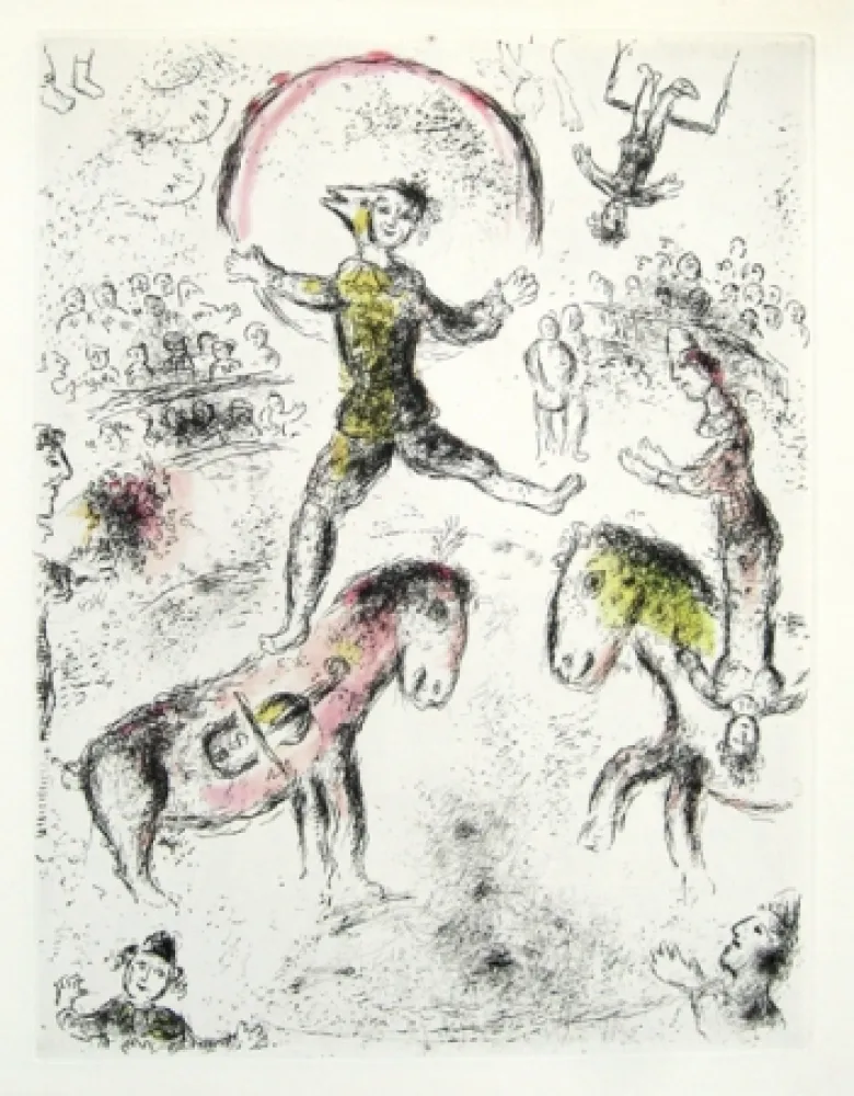 Ets En Aquatint Chagall - Cirque