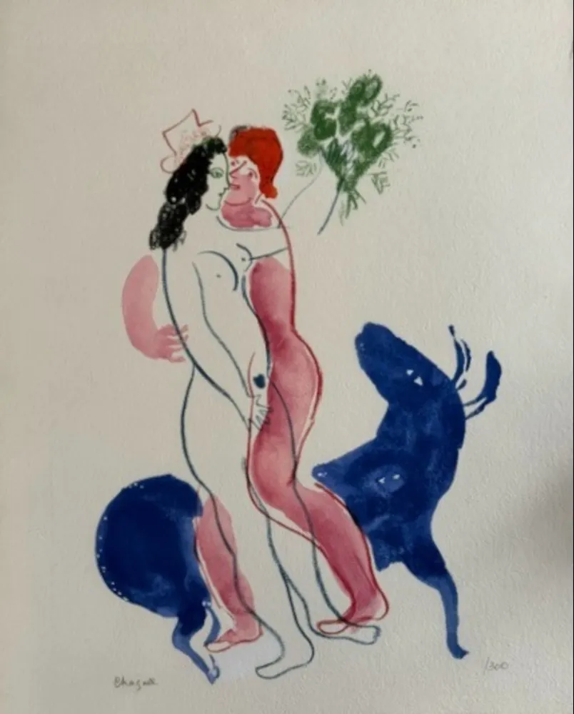 Lithografie Chagall - Colour Amour, La Bette Bleu