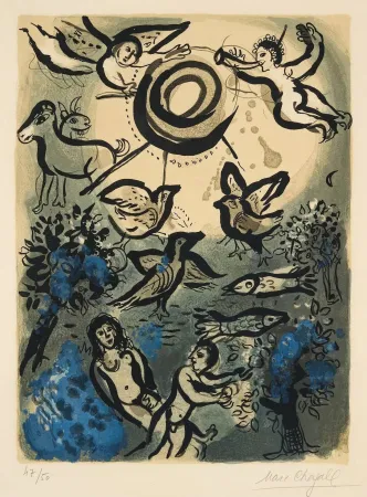 Lithografie Chagall - Creation