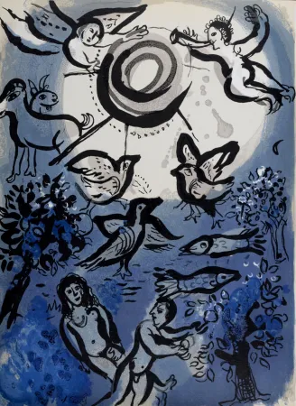 Lithografie Chagall - Création, 1960