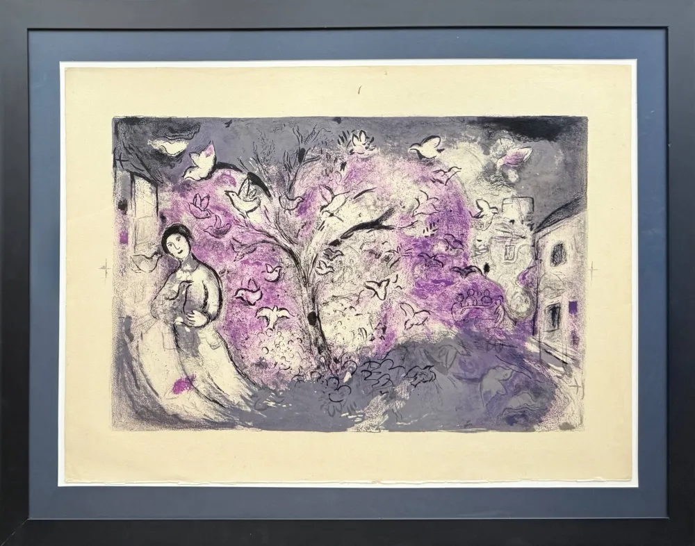 Lithografie Chagall - Daphnes and Chloé, Planche XXVI