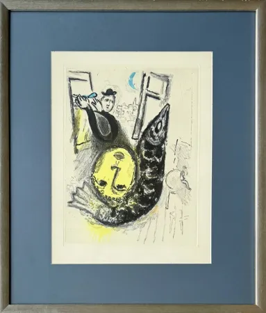 Ets En Aquatint Chagall - De Mauvais Sujets - Planche II