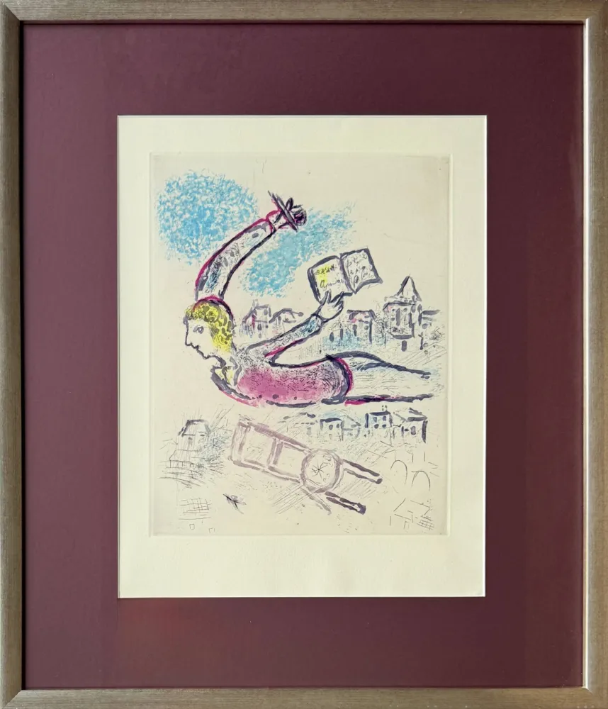 Ets En Aquatint Chagall - De Mauvais Sujets - Planche V