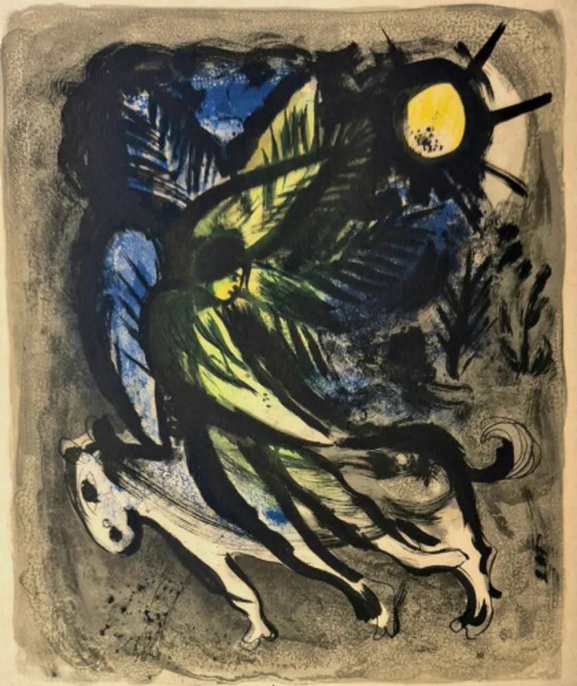 Lithografie Chagall - Der Engel (The Angel)