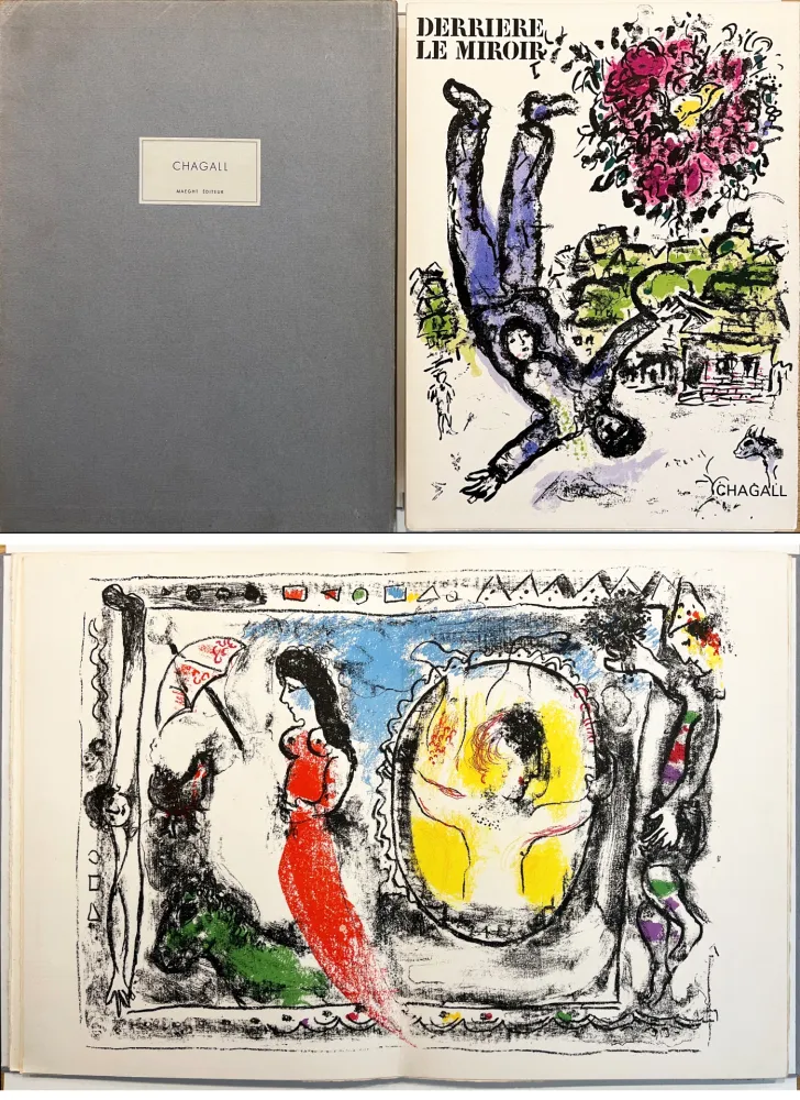 Geïllustreerd Boek Chagall - DERRIÈRE LE MIROIR N° 147 (1964). TIRAGE DE LUXE SUR ARCHES.