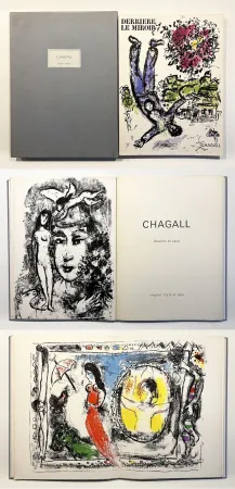 Geïllustreerd Boek Chagall - DERRIÈRE LE MIROIR N° 147. CHAGALL. DE LUXE SUR ARCHES. 3 lithographies (1964)