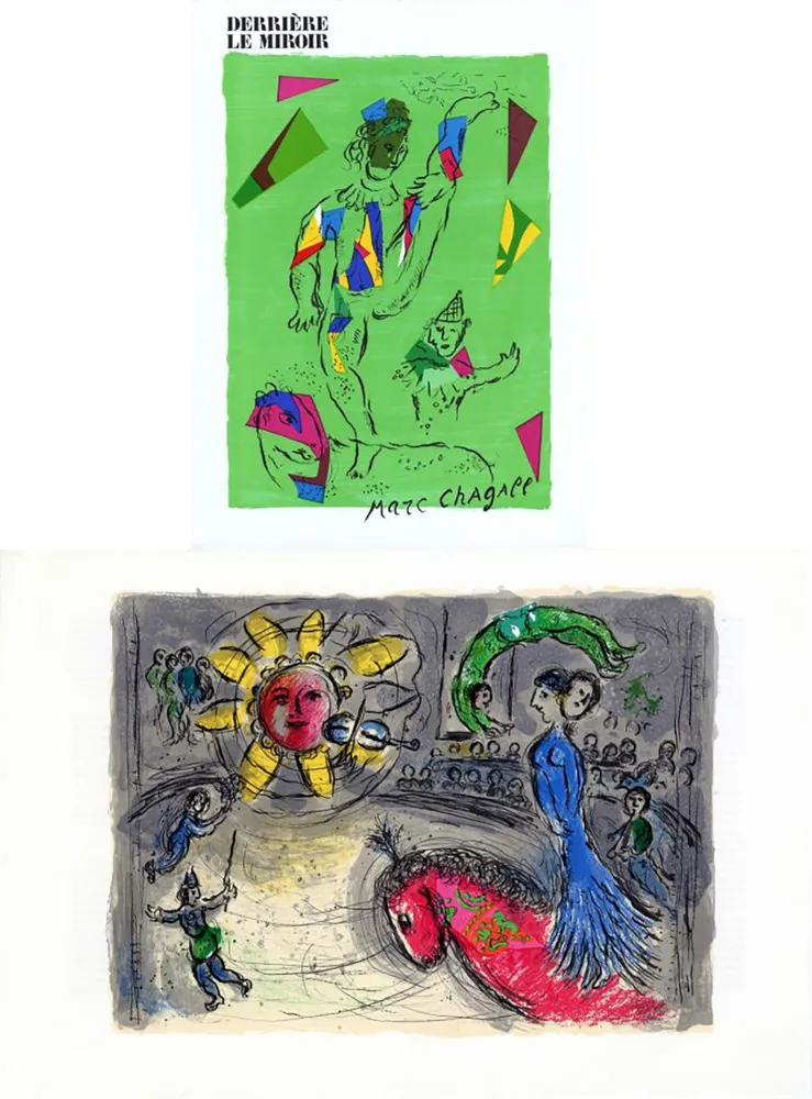 Geïllustreerd Boek Chagall - Derrière le Miroir n° 235 - CHAGALL. 2 LITHOGRAPHIES ORIGINALES (1979)