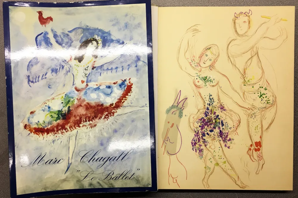 Lithografie Chagall - DESSINS ET AQUARELLES POUR LE BALLET