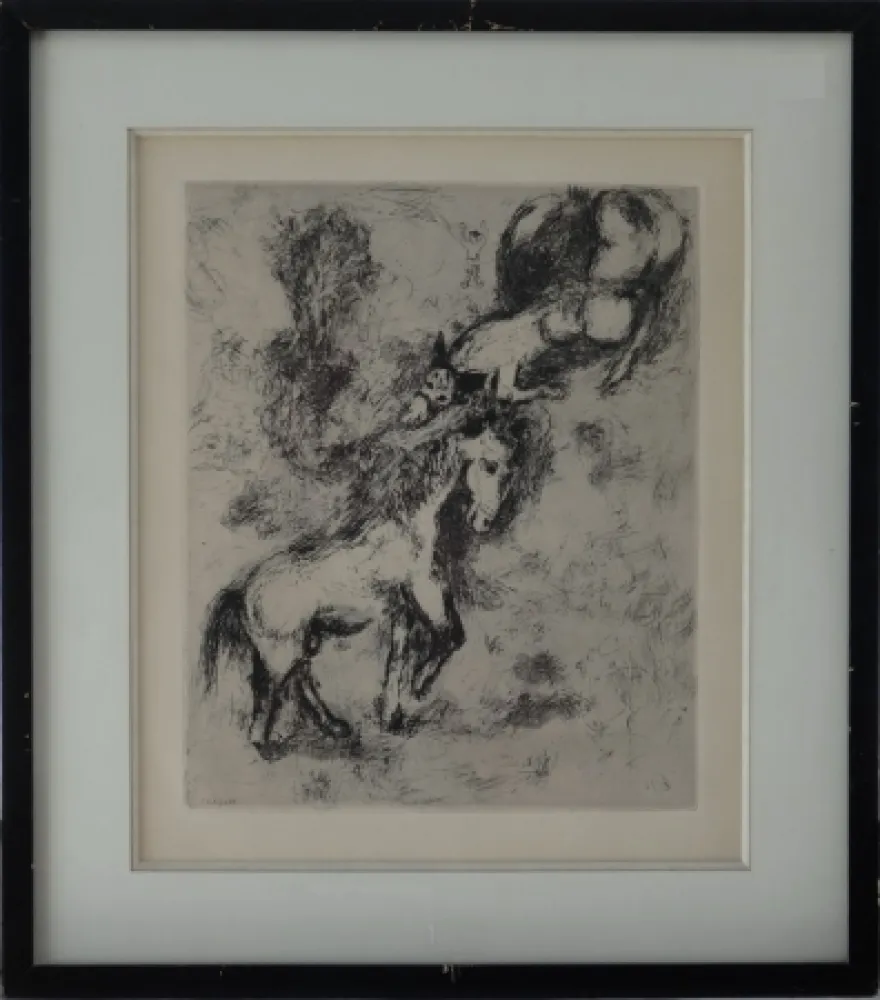 Ets Chagall - Fables de la Fontaine - Le cheval et l'âne